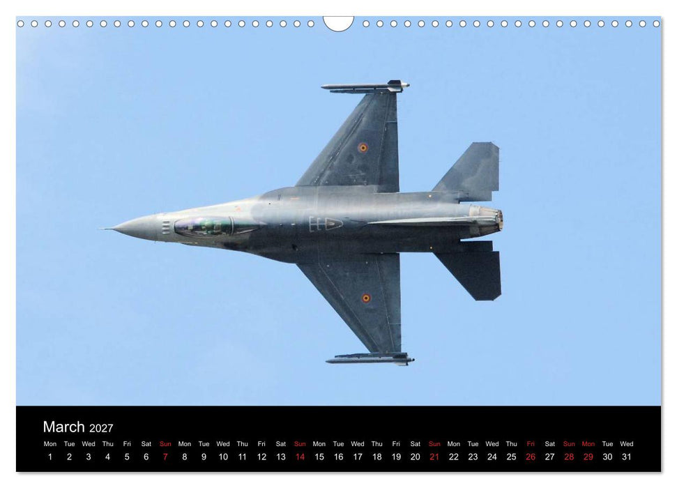 General Dynamics F-16 Fighting Falcon (CALVENDO Monthly Calendar 2027)