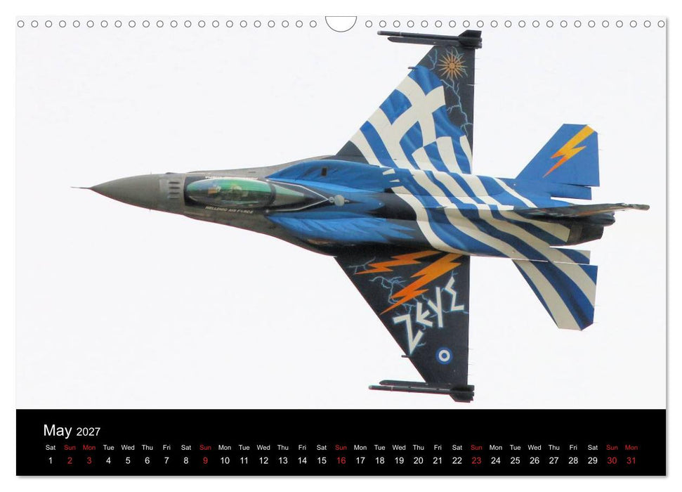 General Dynamics F-16 Fighting Falcon (CALVENDO Monthly Calendar 2027)