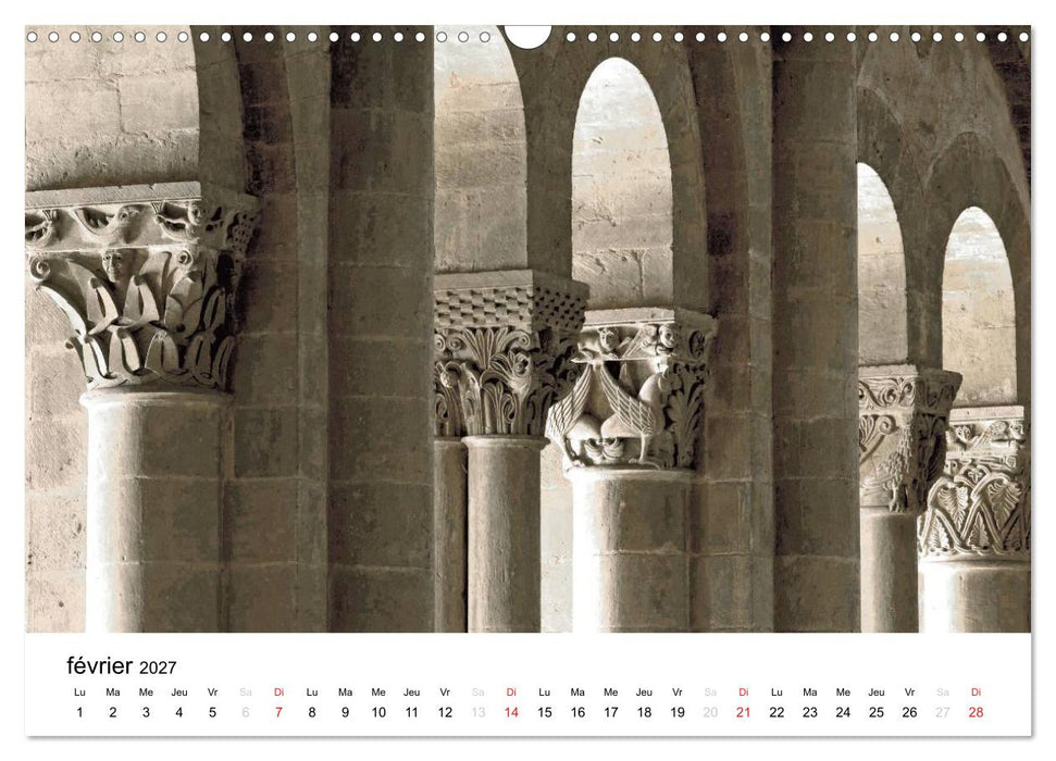 Abbatiale de Conques (CALVENDO Calendrier mensuel 2027)