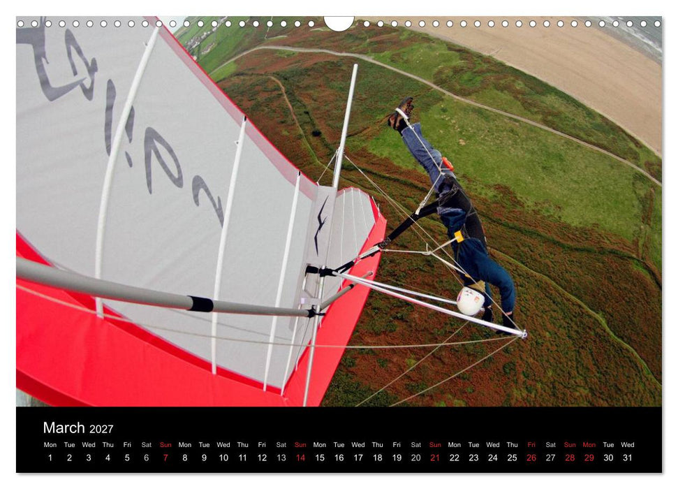 Hang gliding at Rhossili (CALVENDO Monthly Calendar 2027)