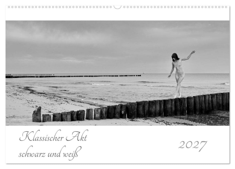Klassischer Akt schwarz und weiß (CALVENDO Wandkalender 2027)