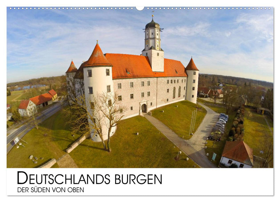Deutschlands Burgen - Der Süden von oben (CALVENDO Wandkalender 2027)