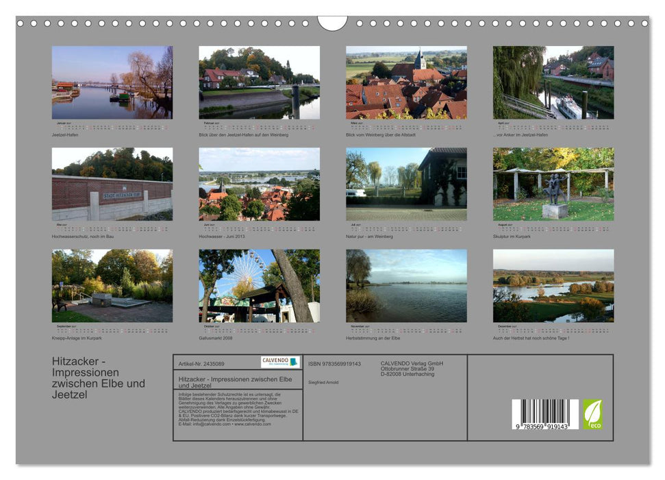 Hitzacker - Impressionen zwischen Elbe und Jeetzel (CALVENDO Wandkalender 2027)