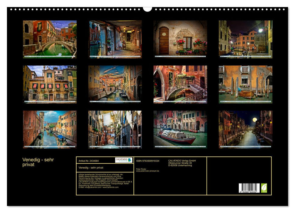 Venedig - sehr privat (CALVENDO Wandkalender 2027)