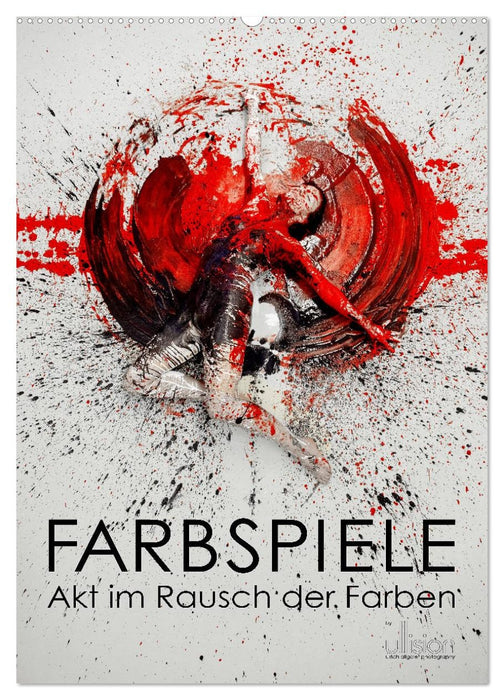 Farbspiele - Akt im Rausch der Farben (CALVENDO Wandkalender 2027)