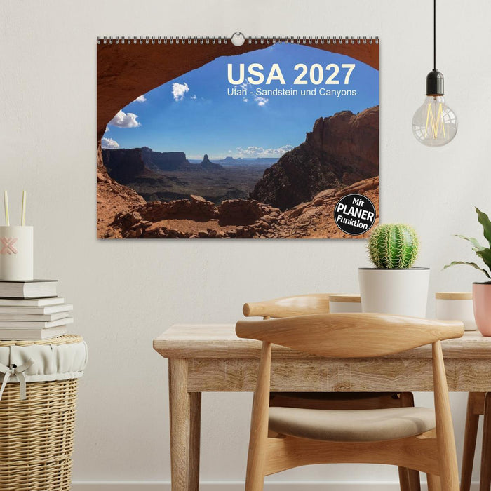 USA 2027 Utah - Sandstein und Canyons (CALVENDO Wandkalender 2027)