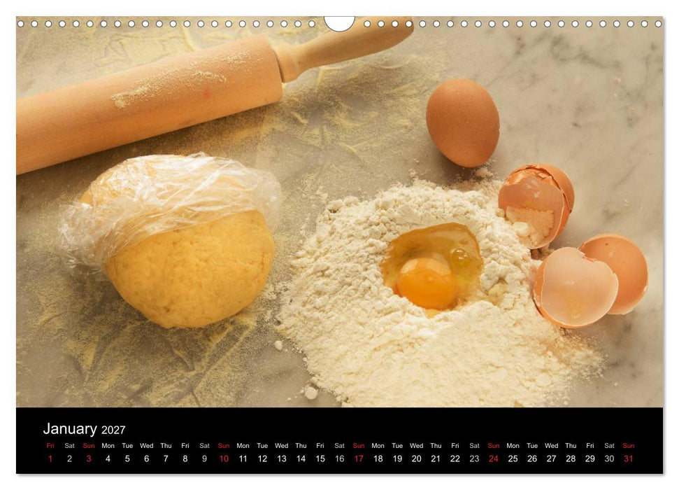 PASTA (CALVENDO Monthly Calendar 2027)