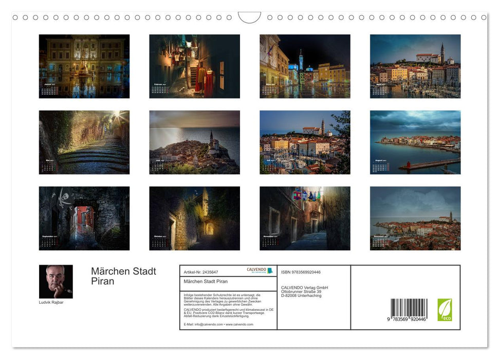 Märchen Stadt Piran (CALVENDO Wandkalender 2027)
