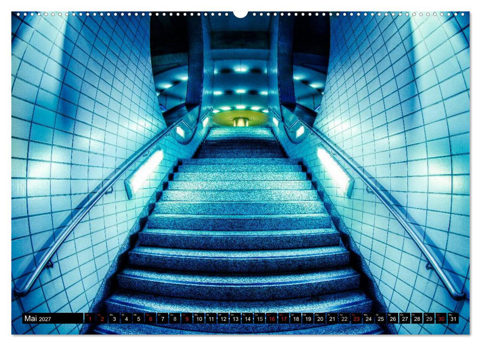 Frankfurt - mit der U-Bahn erfahren (CALVENDO Premium Wandkalender 2027)
