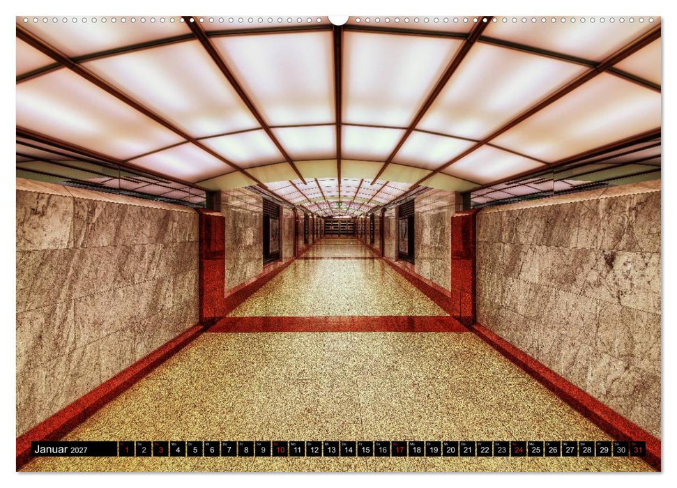Frankfurt - mit der U-Bahn erfahren (CALVENDO Wandkalender 2027)