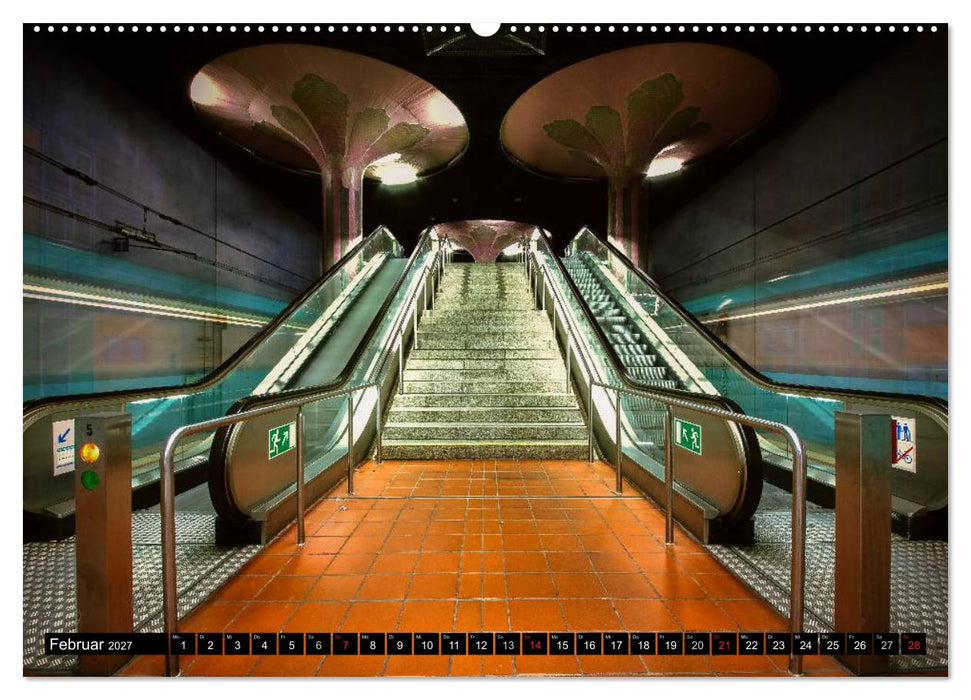 Frankfurt - mit der U-Bahn erfahren (CALVENDO Wandkalender 2027)