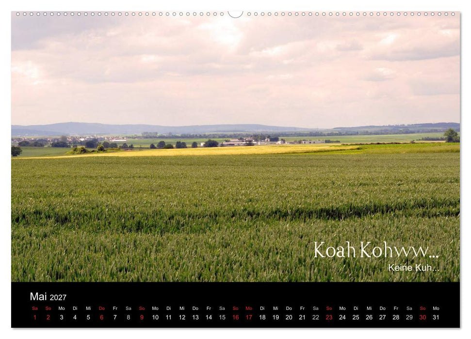 Die Wetterau mit Mundart-Statements (CALVENDO Premium Wandkalender 2027)