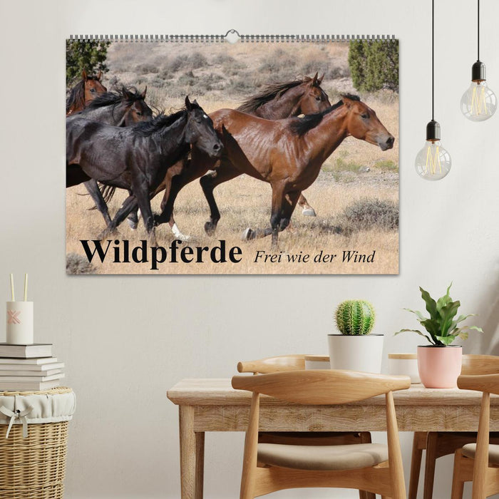 Wildpferde. Frei wie der Wind (CALVENDO Wandkalender 2027)