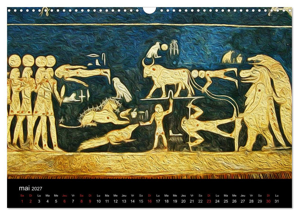 L'ÉGYPTE EN COULEURS (CALVENDO Calendrier mensuel 2027)