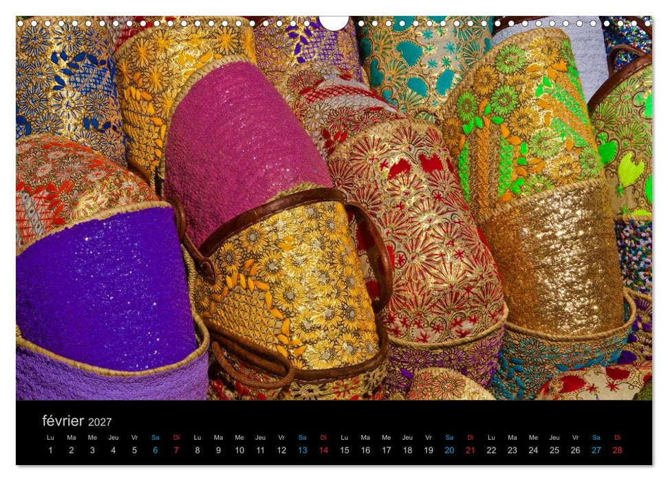 COULEURS DU MAROC (CALVENDO Calendrier mensuel 2027)