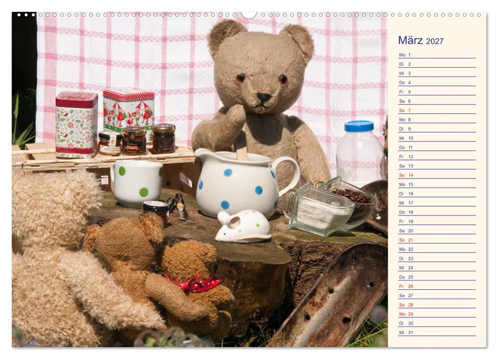 Geliebte Bären - Teddys (CALVENDO Wandkalender 2027)