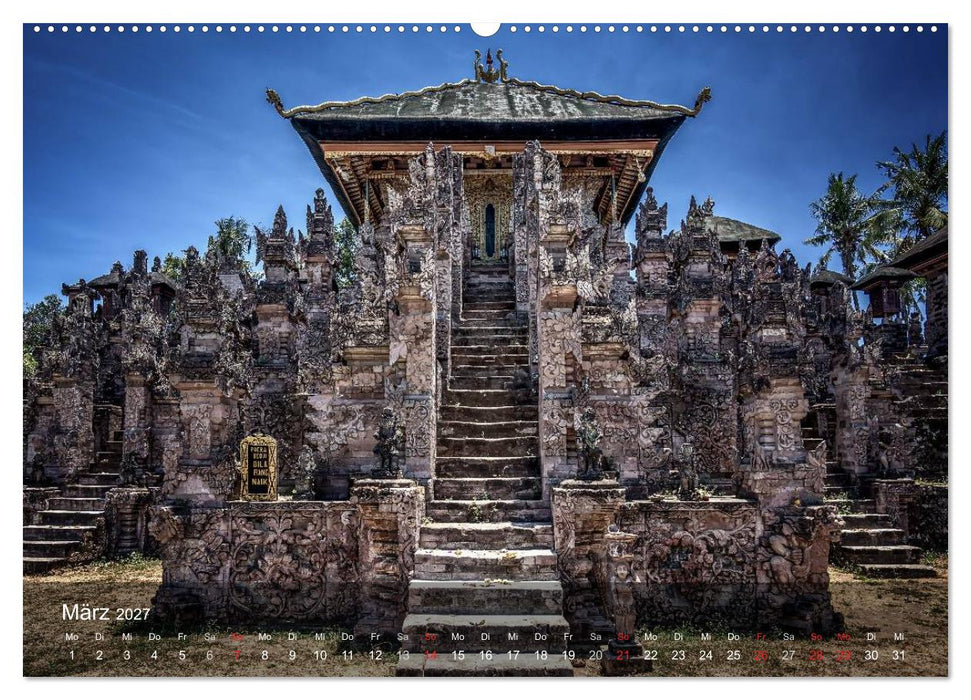 Bali - Insel der Tempel, Götter und Dämonen (CALVENDO Wandkalender 2027)