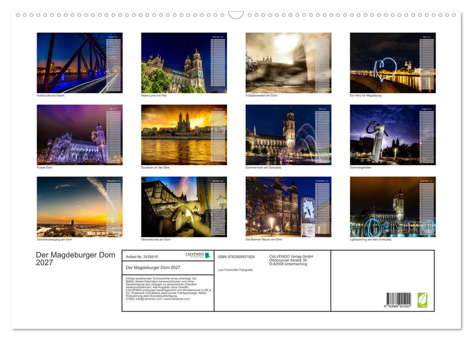 Der Magdeburger Dom 2027 (CALVENDO Wandkalender 2027)