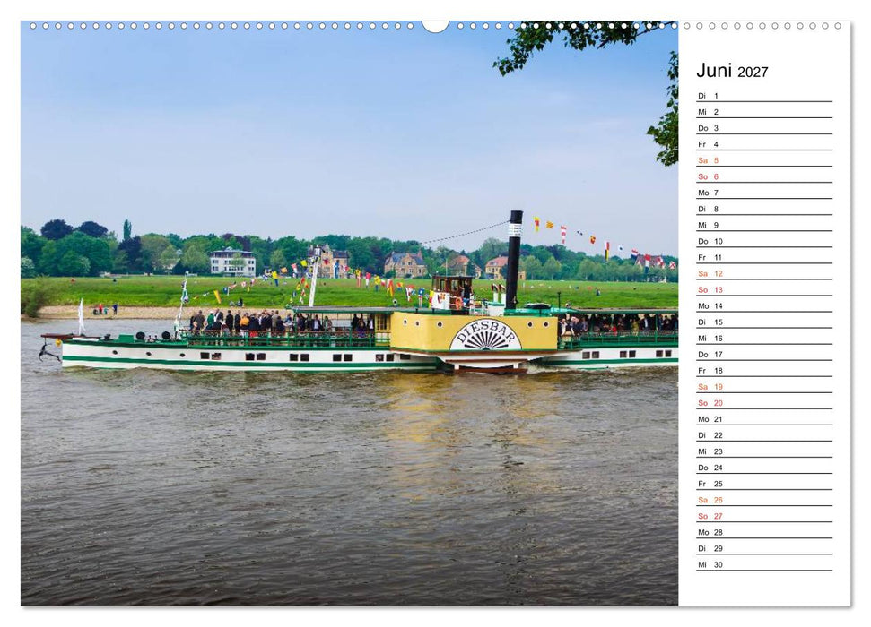 Schaufelraddampfer (CALVENDO Wandkalender 2027)