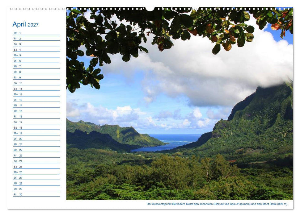 Südsee-Insel Mo'orea (CALVENDO Wandkalender 2027)