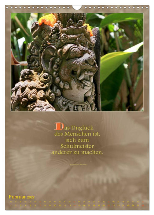 Götter, Dämonen und Weisheiten aus Fernost (CALVENDO Wandkalender 2027)