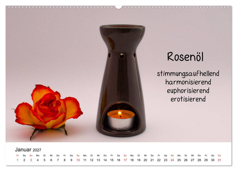 Aromatherapie - Düfte für die Seele (CALVENDO Wandkalender 2027)