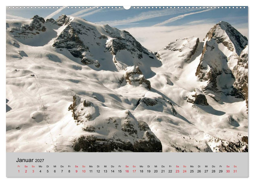 Südtiroler Bergwelten - Die monti pallidi, Idylle die fast unwirklich erscheint (CALVENDO Wandkalender 2027)