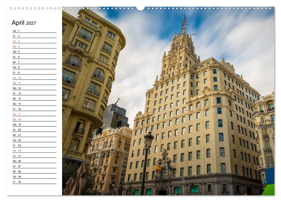 Metropole Madrid (CALVENDO Wandkalender 2027)