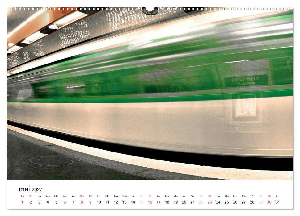 Paris Métropolitain (CALVENDO Calendrier supérieur 2027)