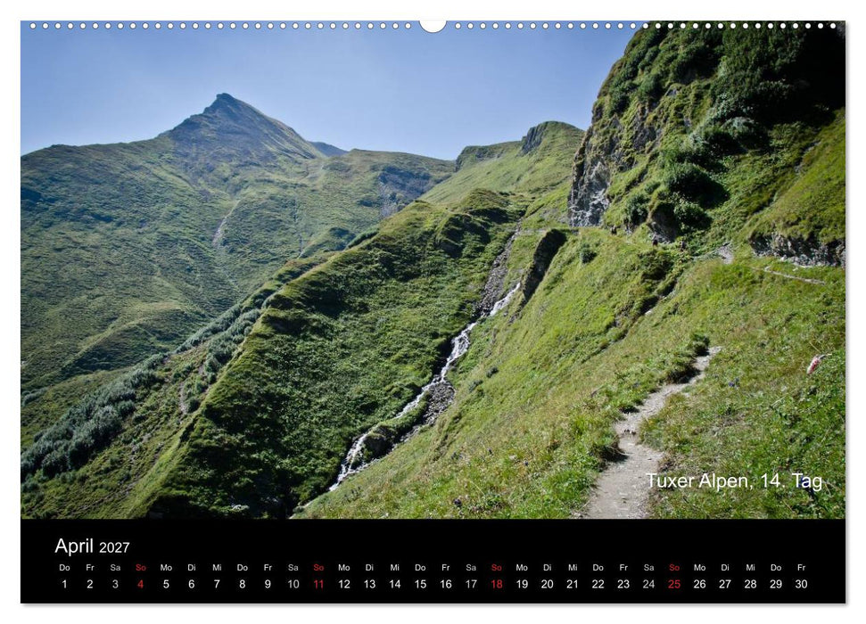 TransAlp - zu Fuß über die Alpen von München nach Venedig (CALVENDO Wandkalender 2027)
