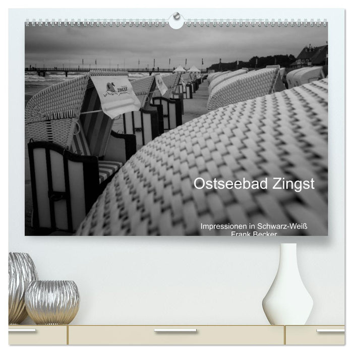 Ostseebad Zingst - Impressionen in Schwarz-Weiß (CALVENDO Premium Wandkalender 2027)