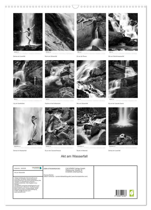 Akt am Wasserfall (CALVENDO Wandkalender 2027)