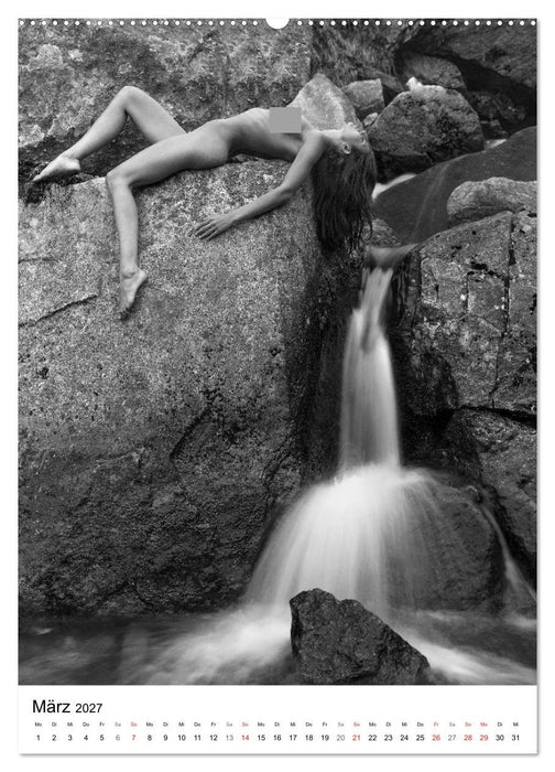 Akt am Wasserfall (CALVENDO Wandkalender 2027)
