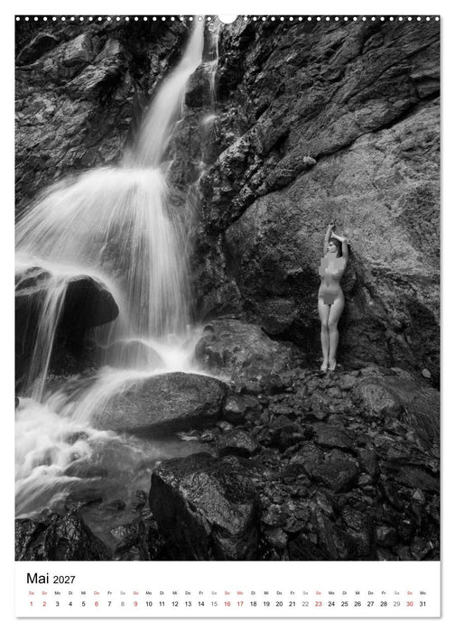 Akt am Wasserfall (CALVENDO Wandkalender 2027)
