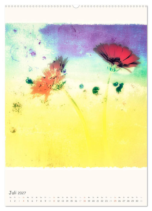 Blumige Fotomalerei (CALVENDO Premium Wandkalender 2027)