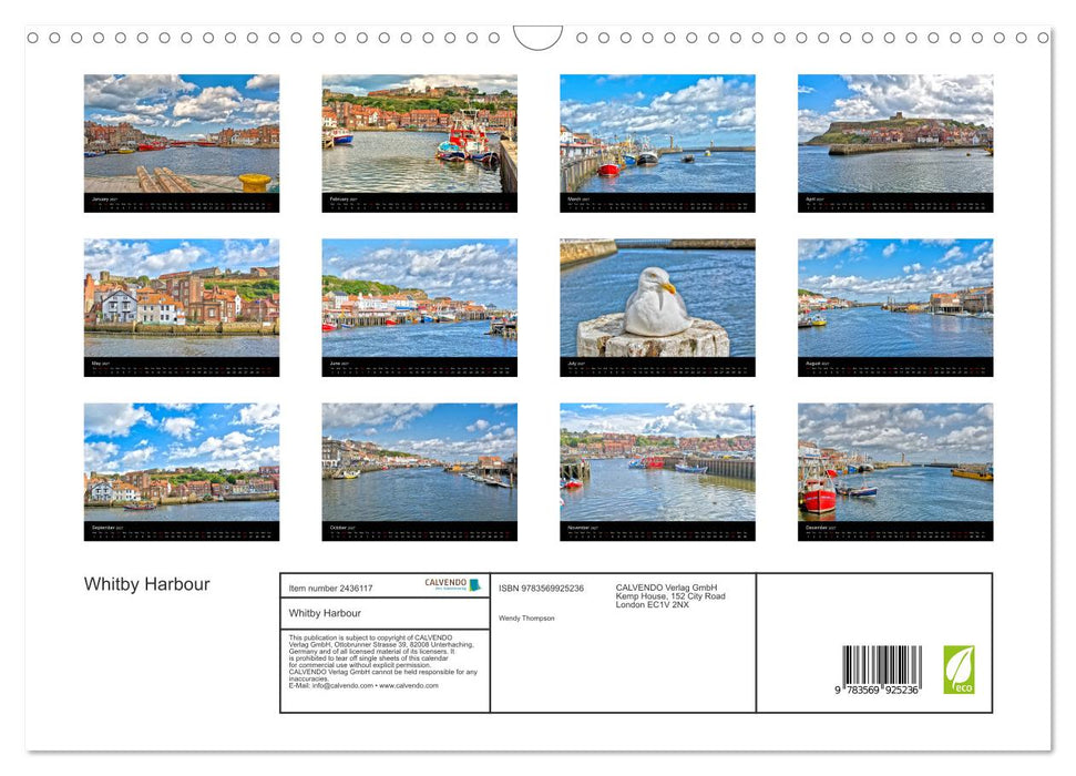 Whitby Harbour (CALVENDO Monthly Calendar 2027)