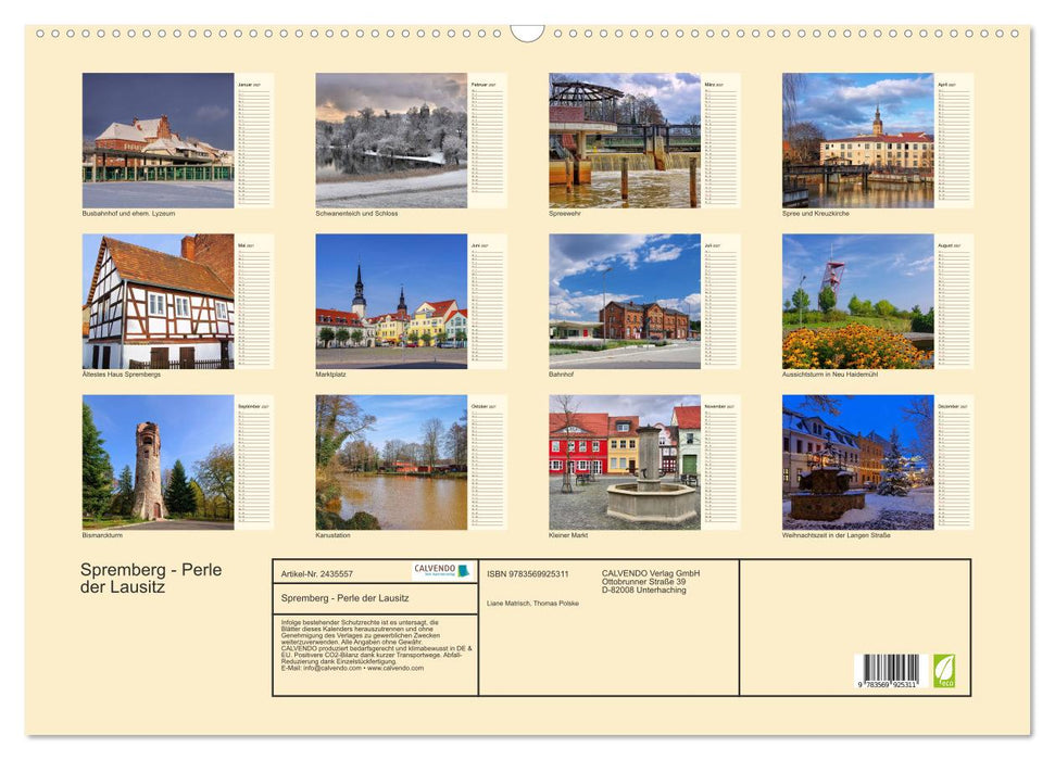 Spremberg - Perle der Lausitz (CALVENDO Wandkalender 2027)