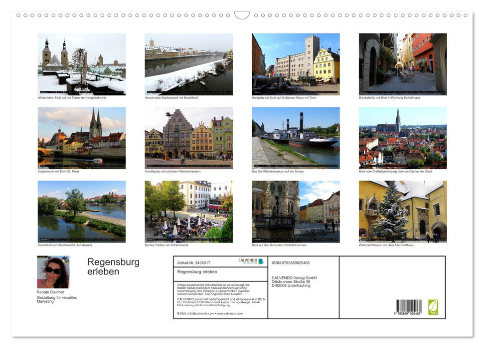 Regensburg erleben (CALVENDO Wandkalender 2027)