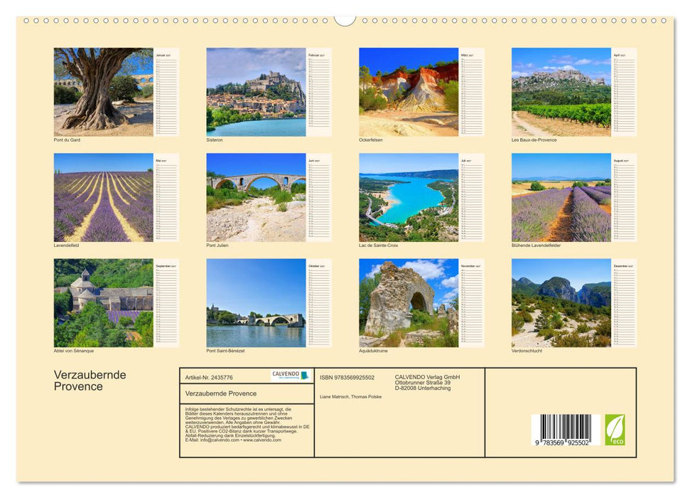Verzaubernde Provence (CALVENDO Premium Wandkalender 2027)
