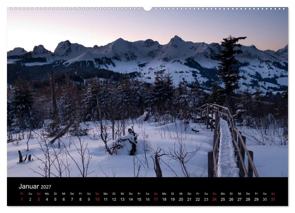 Lichtstimmungen Schweiz 2027 (CALVENDO Wandkalender 2027)
