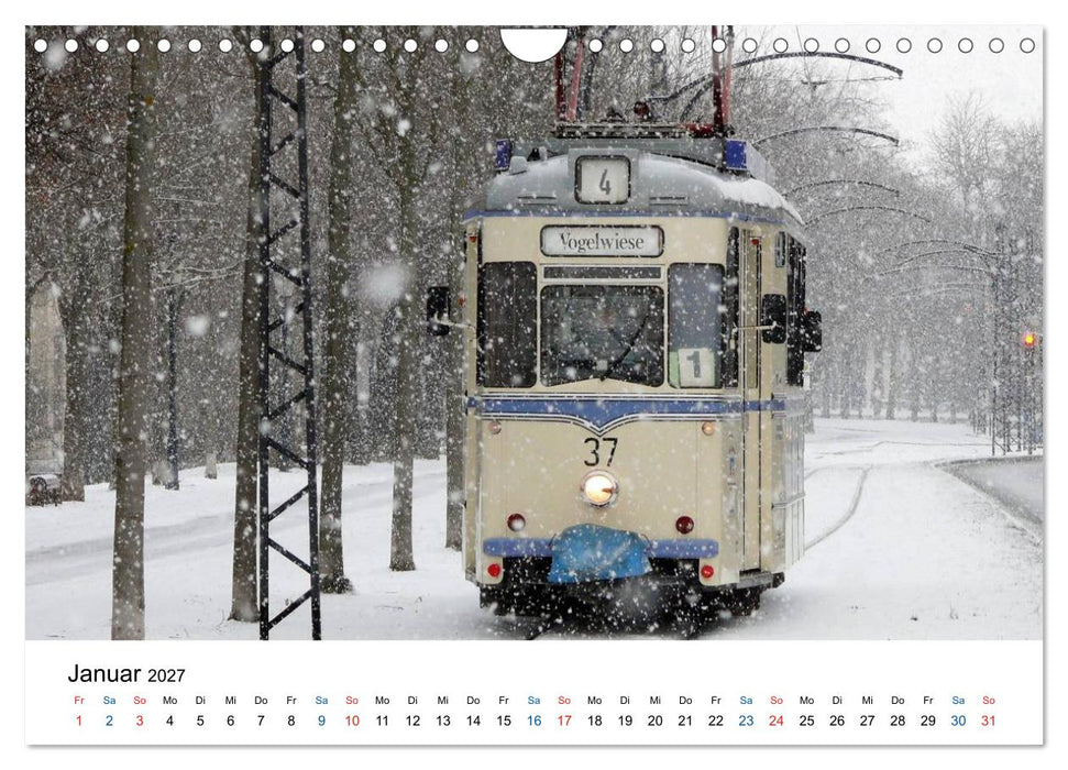 Naumburgs historische Straßenbahn (CALVENDO Wandkalender 2027)