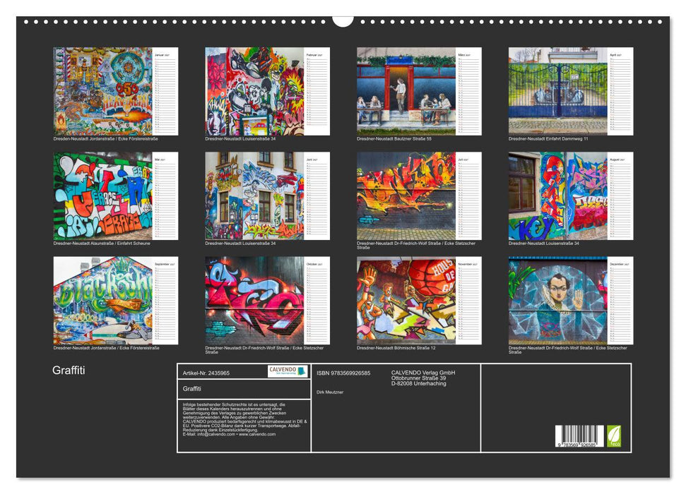 Graffiti (CALVENDO Wandkalender 2027)