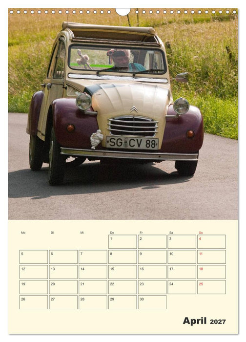 Citroën 2CV - Lebensart Ente (CALVENDO Wandkalender 2027)