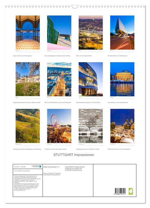 STUTTGART Impressionen (CALVENDO Wandkalender 2027)