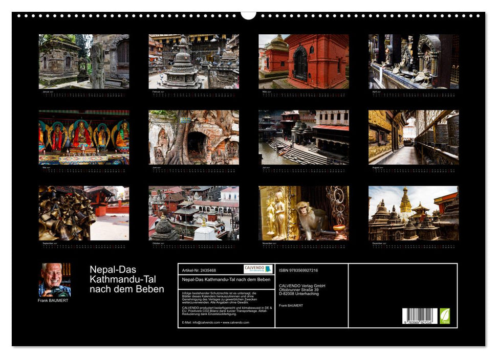 Nepal-Das Kathmandu-Tal nach dem Beben (CALVENDO Wandkalender 2027)