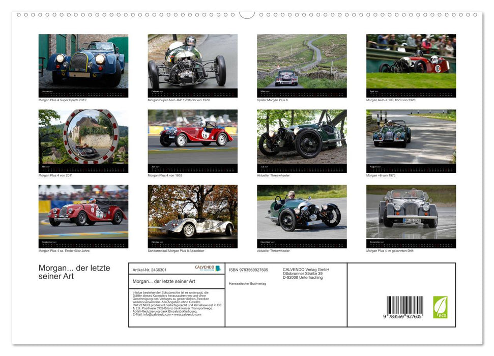 Morgan... der letzte seiner Art (CALVENDO Premium Wandkalender 2027)