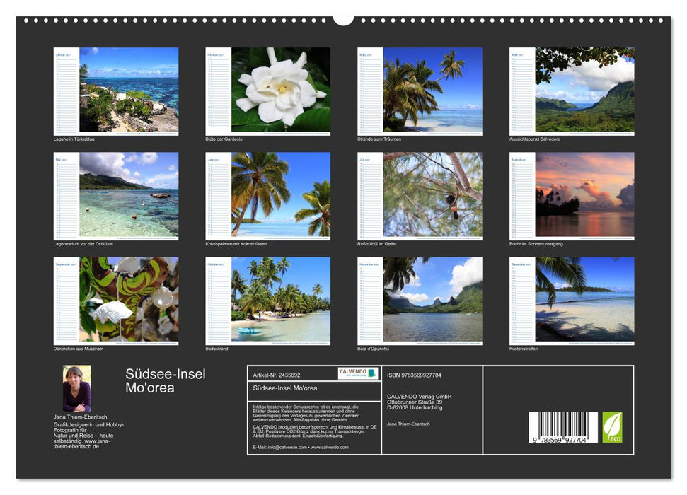 Südsee-Insel Mo'orea (CALVENDO Premium Wandkalender 2027)