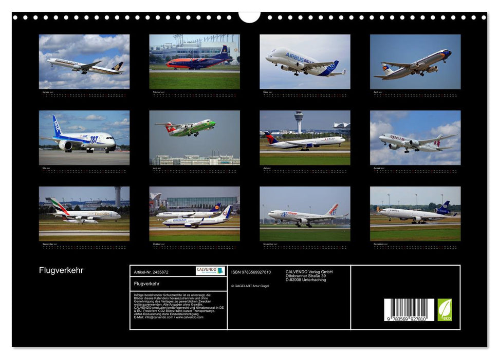 Flugverkehr (CALVENDO Wandkalender 2027)