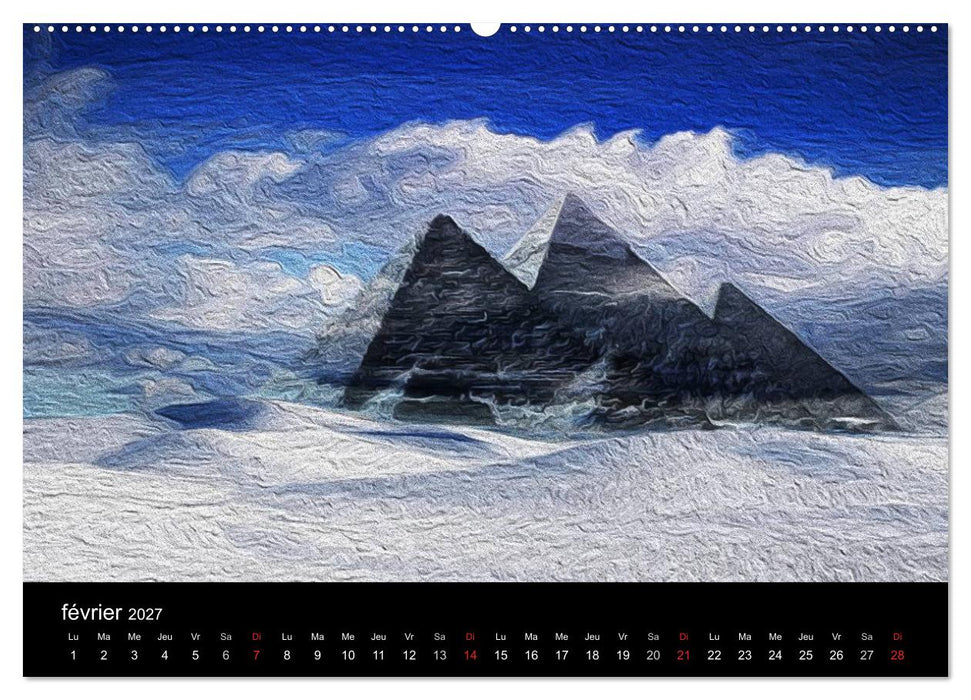 L'ÉGYPTE EN COULEURS (CALVENDO Calendrier supérieur 2027)