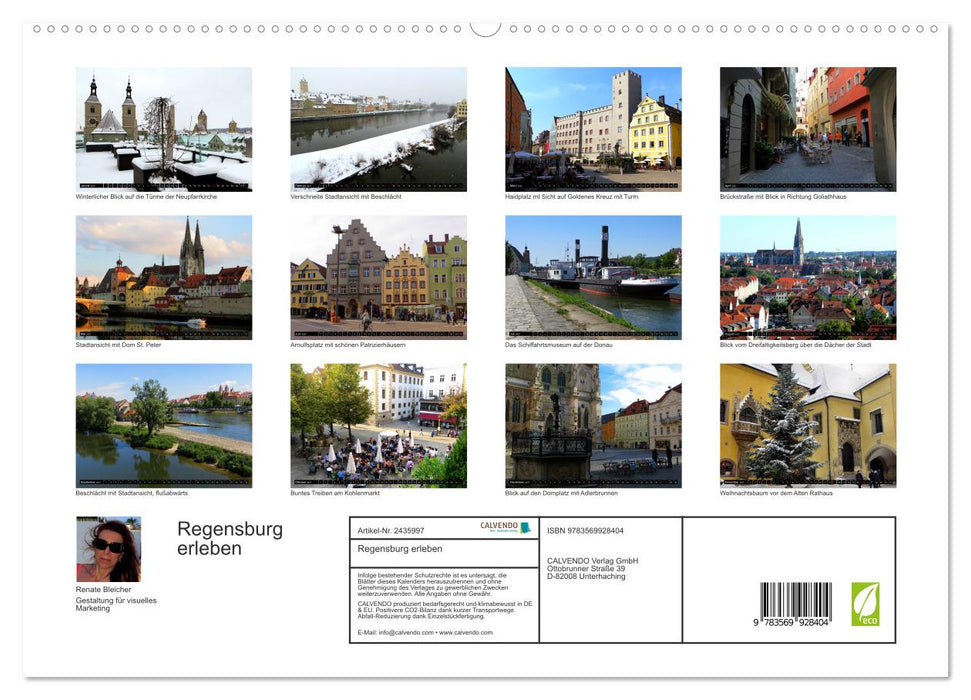 Regensburg erleben (CALVENDO Premium Wandkalender 2027)